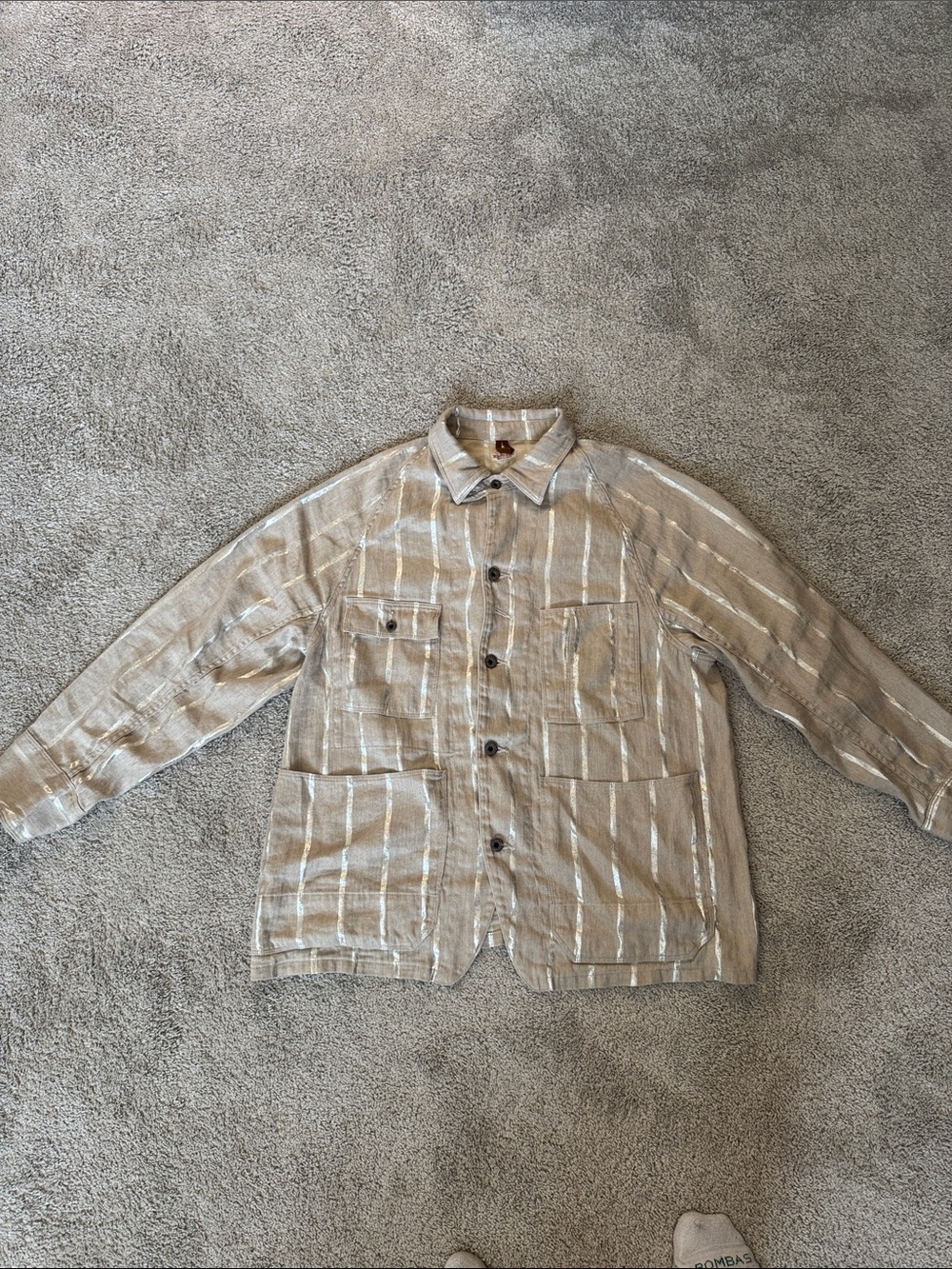 Kapital button up glitter over shirt